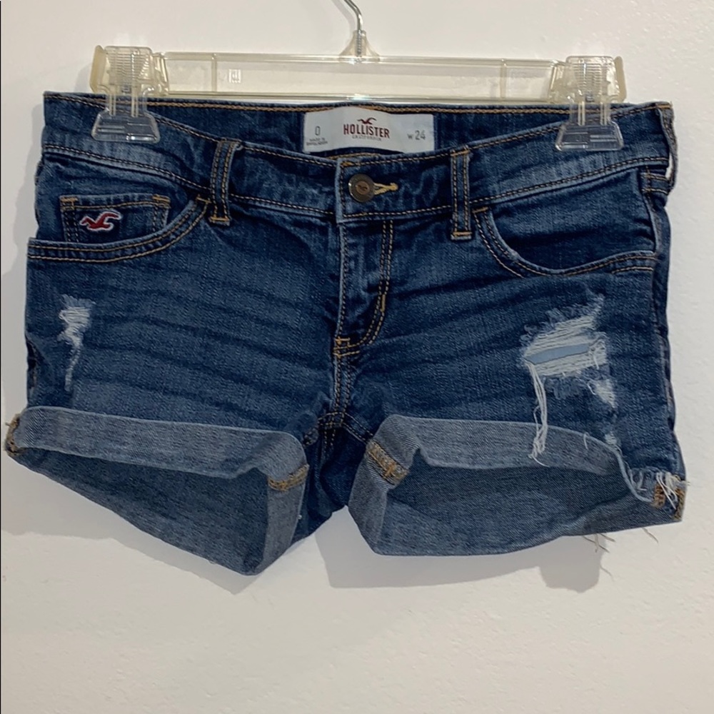 Hollister denim shorts, size 0 short shorts